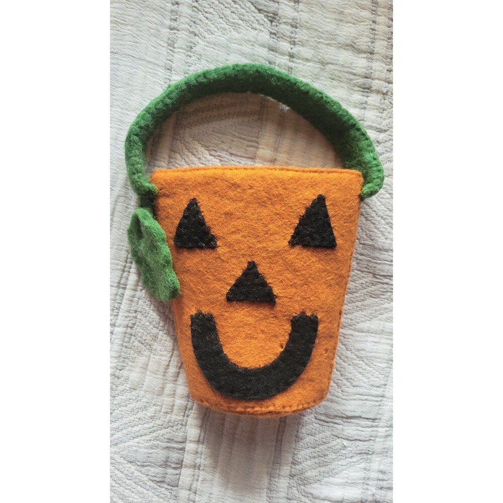 Halloween Jack o' Lantern little treat bucket‎ purse